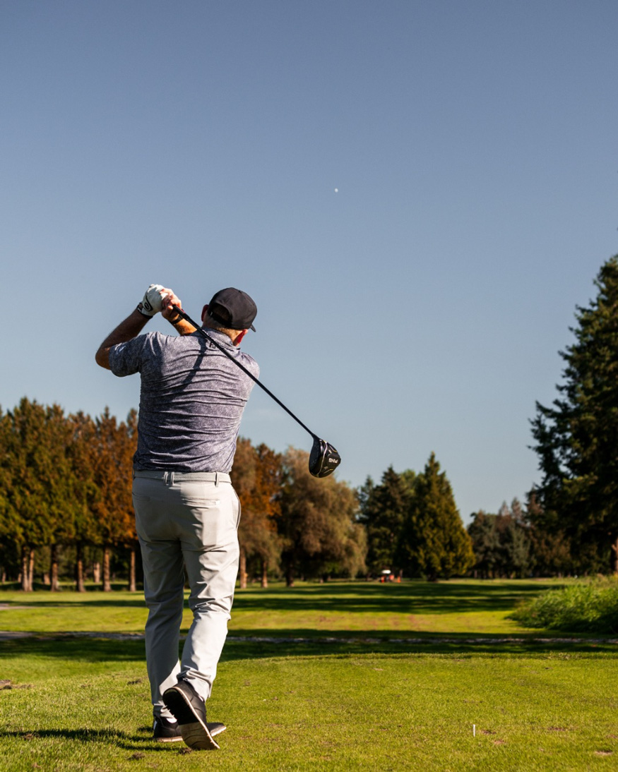 A-man-is-playing-golf-Pitt-Meadows-Golf-Club