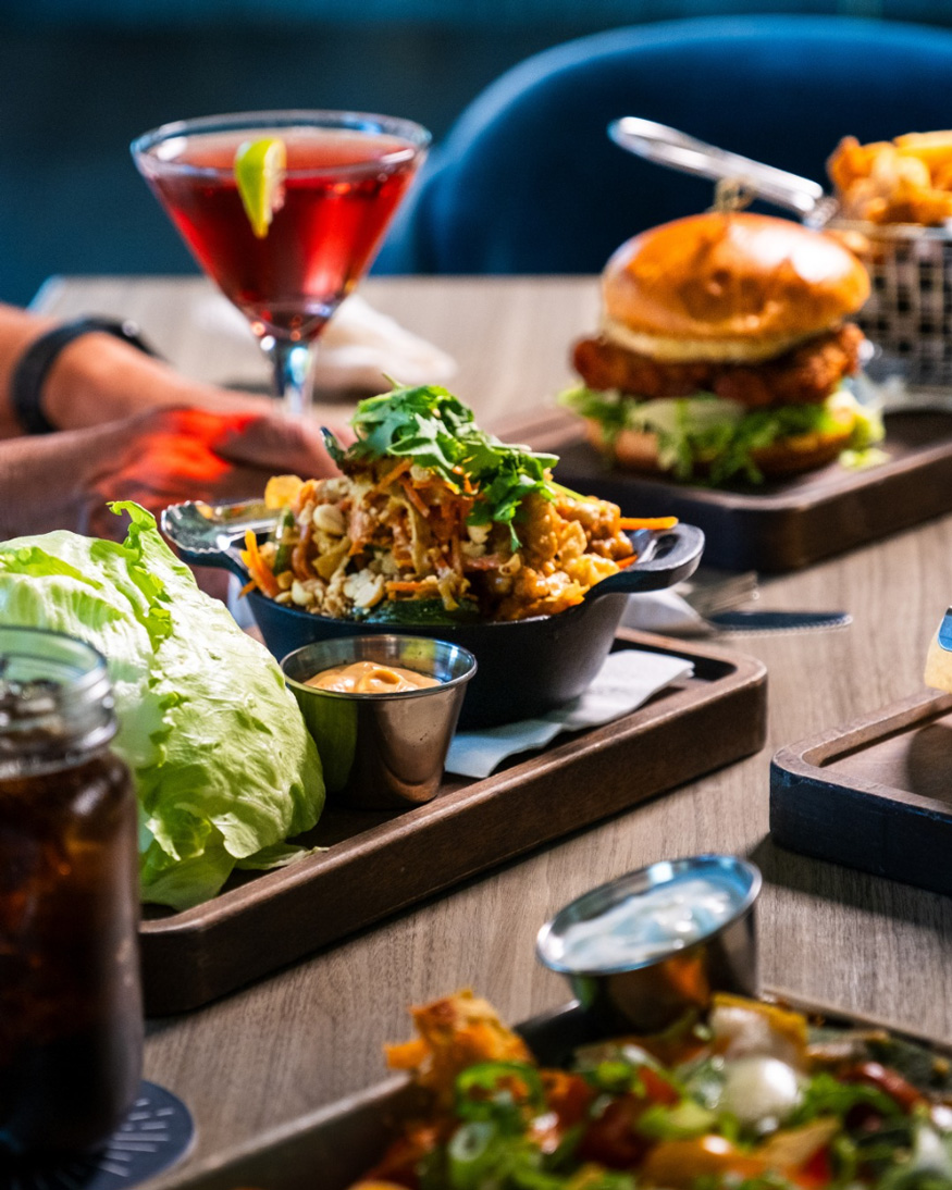 a-table-with-food-and-drinks-Pitt-Meadows-Golf-Club