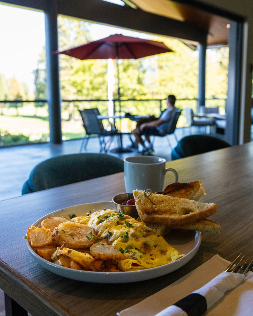 A-breakfast-meal-on-a-table-Dining-Pitt-Meadows-Golf-Club